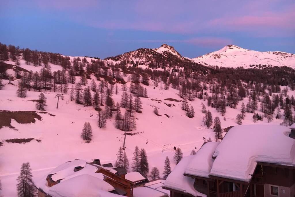 Apt 2 Chambres En Duplex Chalet Des Rennes Vars 2000M Piscine Interieure Et Exterieure מראה חיצוני תמונה
